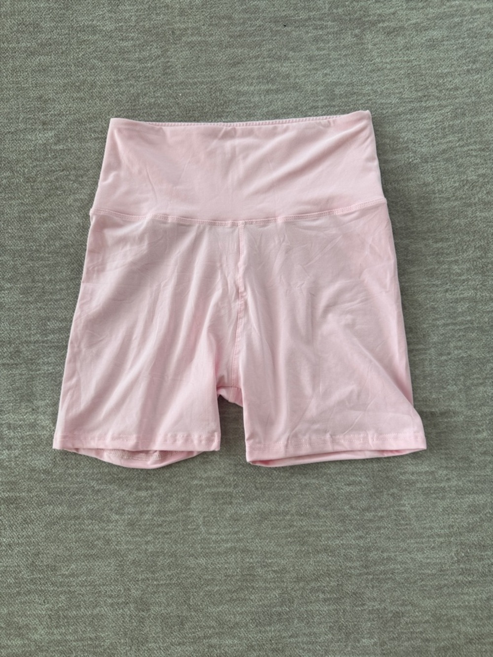 High-Waist Pink Bike Shorts